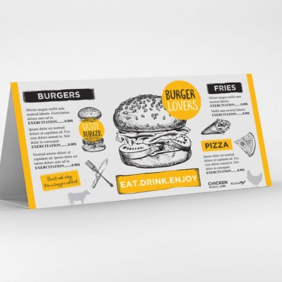 129mm x 140mm Table Talkers